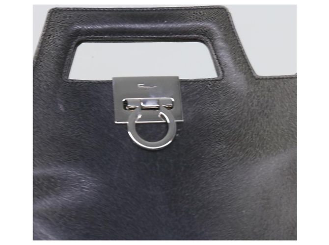 Salvatore Ferragamo Borsa a Mano in Pelle 2modo Grey Auth hk919 Marrone - vista 19