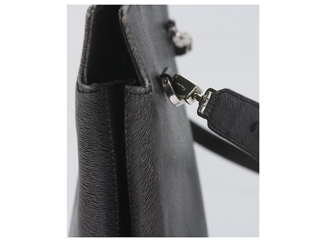 Salvatore Ferragamo Borsa a Mano in Pelle 2modo Grey Auth hk919 Marrone - vista 5