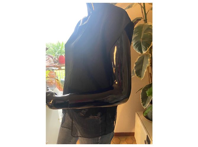 Blusa nera The Kooples con rete Nero - vista 2