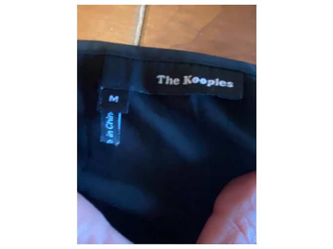 Blusa nera The Kooples con rete Nero - vista 7
