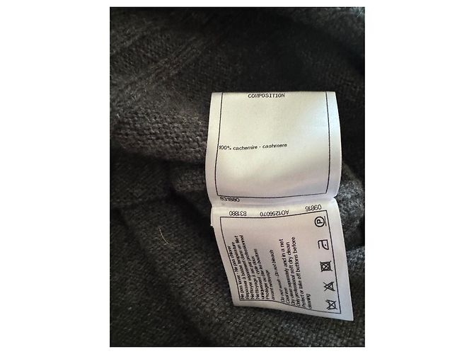 Chanel Falda elegante Gris - vista 6