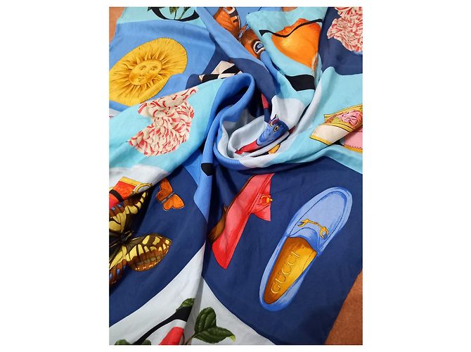 Gucci Seidenschal mehrfarbig Mehrfarben - Ansicht 6