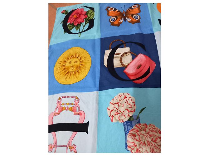 Gucci Seidenschal mehrfarbig Mehrfarben - Ansicht 8