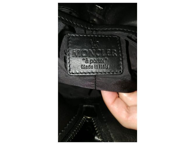 Borsa Tote Moncler Nera in Sintetico Nero - vista 4