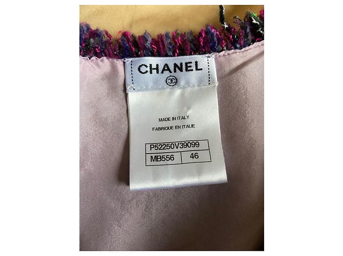Top de tweed CHANEL Rosa Púrpura - vista 2