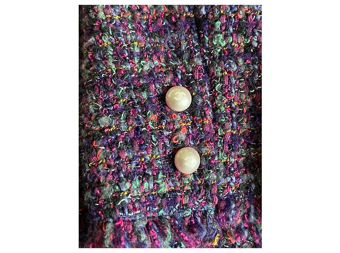 Top de tweed CHANEL Rosa Púrpura - vista 4