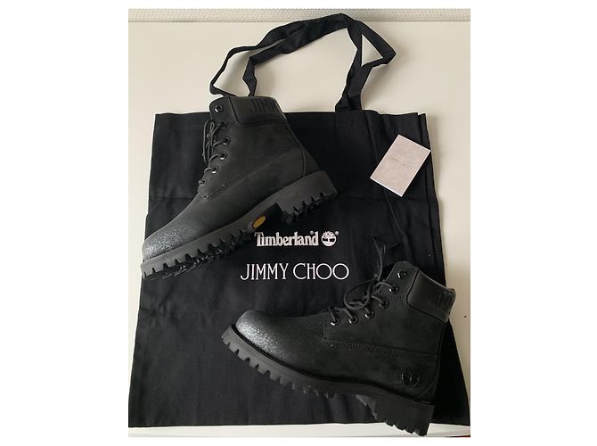 Jimmy Choo X Timberland Nero - vista 10