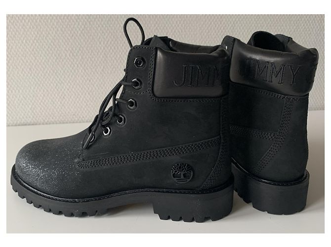 Jimmy Choo X Timberland Nero - vista 12