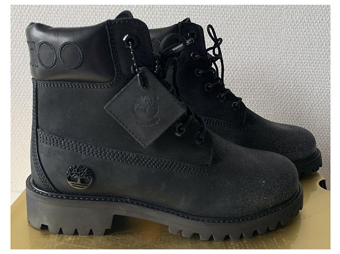 Jimmy Choo X Timberland Nero - vista 3