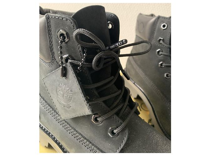Jimmy Choo X Timberland Nero - vista 6
