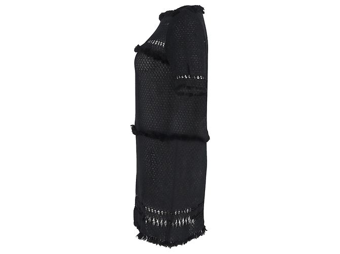 Vestido perforado Isabel Marant de viscosa negra Negro - vista 2