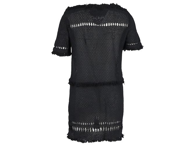 Vestido perforado Isabel Marant de viscosa negra Negro - vista 3