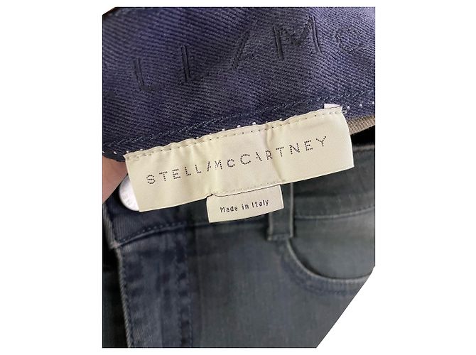 Stella Mc Cartney Stella Mccartney vaqueros pitillo gris oscuro Azul - vista 3