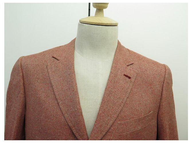 CHAQUETA ARNYS MARCEL G MEZZA 65350/260 54 IT 52 FR L CHAQUETA DE SEDA Y LINO ROJA - vista 2