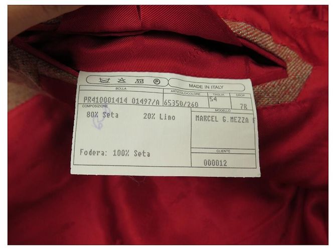 CHAQUETA ARNYS MARCEL G MEZZA 65350/260 54 IT 52 FR L CHAQUETA DE SEDA Y LINO ROJA - vista 4