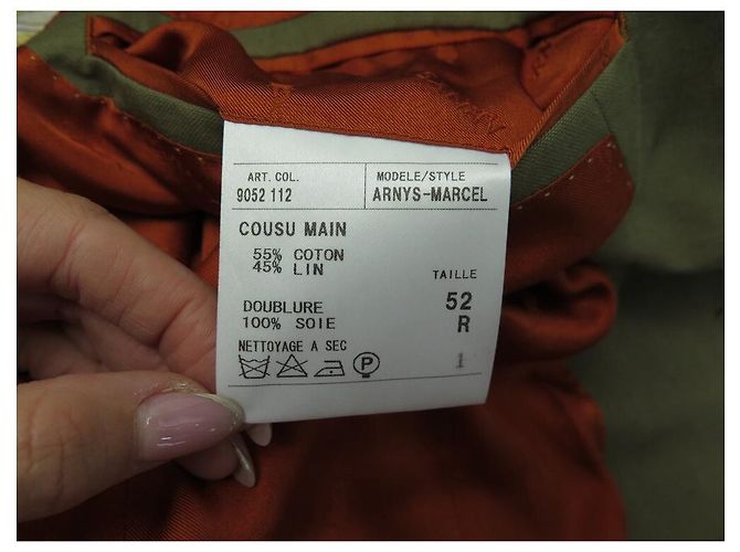 GIACCA ARNYS MARCEL 9052112 52 L IN COTONE E LINO GIACCA KHAKI COTONE LINO Cachi - vista 5