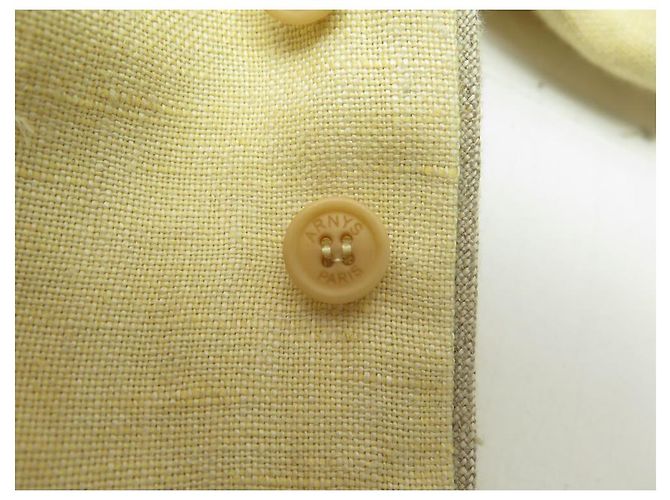 ARNYS GELBE LEINENJACKE + WESTE SETGRÖSSE 52 L LEINENJACKE MANTELWESTE - Ansicht 14
