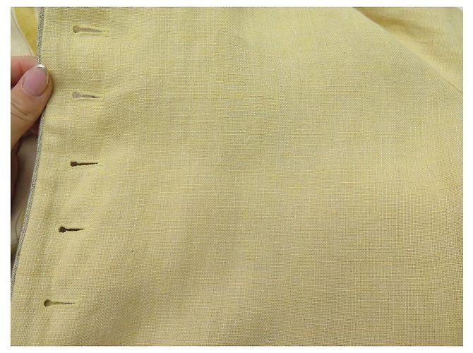 ARNYS GELBE LEINENJACKE + WESTE SETGRÖSSE 52 L LEINENJACKE MANTELWESTE - Ansicht 15