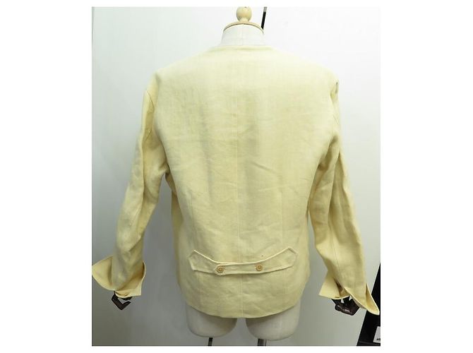 ARNYS GELBE LEINENJACKE + WESTE SETGRÖSSE 52 L LEINENJACKE MANTELWESTE - Ansicht 8