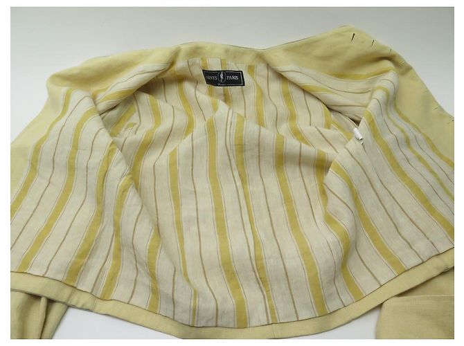 ARNYS GELBE LEINENJACKE + WESTE SETGRÖSSE 52 L LEINENJACKE MANTELWESTE - Ansicht 9