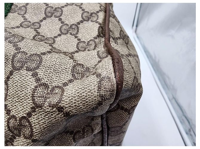 Ophidia Borsone Gucci Sherry Supreme Boston con custodia - vista 11