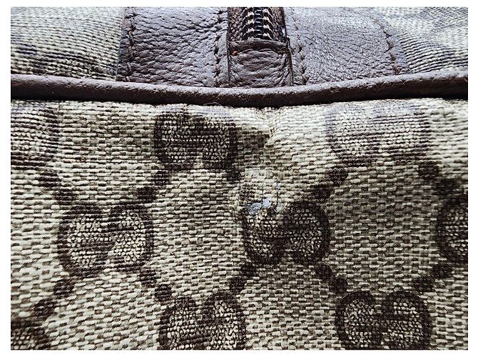 Ophidia Borsone Gucci Sherry Supreme Boston con custodia - vista 14