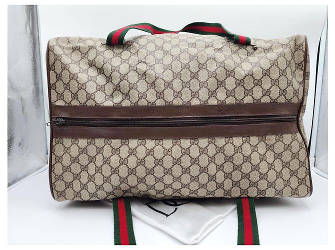 Ophidia Borsone Gucci Sherry Supreme Boston con custodia - vista 4