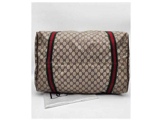 Ophidia Borsone Gucci Sherry Supreme Boston con custodia - vista 5
