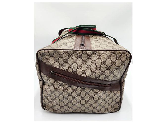 Ophidia Borsone Gucci Sherry Supreme Boston con custodia - vista 6