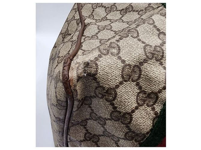 Ophidia Borsone Gucci Sherry Supreme Boston con custodia - vista 8