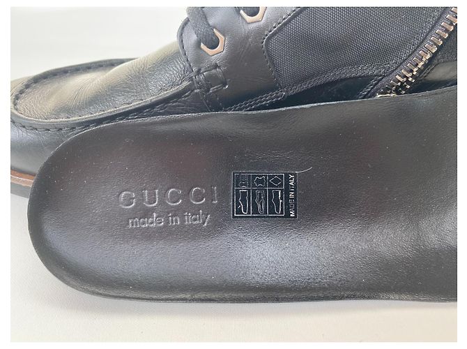 Gucci leather boots black - view 12