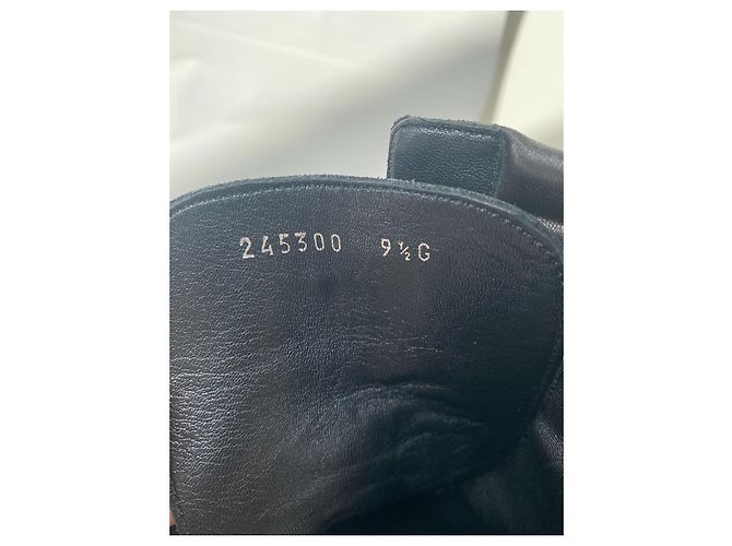 Gucci leather boots black - view 9