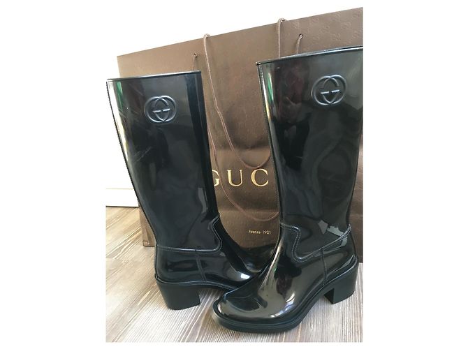 Botas de goma Gucci negras talla 39 Negro - vista 10