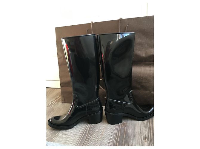 Botas de goma Gucci negras talla 39 Negro - vista 3