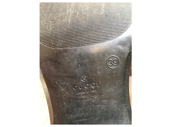 Botas de goma Gucci negras talla 39 Negro - vista 8