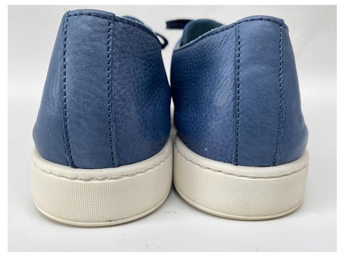 Sneakers Santoni in pelle blu - vista 11