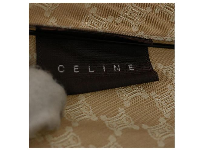 Céline CELINE Macadam Canvas Faltschirm Nylon Beige Auth bs9906 - Ansicht 9