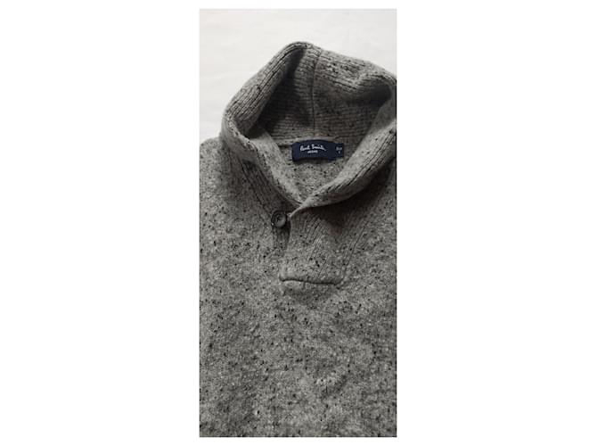 Paul Smith Jeanspullover Grau aus Wolle und Nylon - Ansicht 2