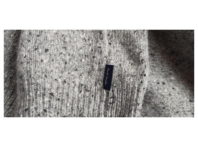 Paul Smith Jeanspullover Grau aus Wolle und Nylon - Ansicht 5