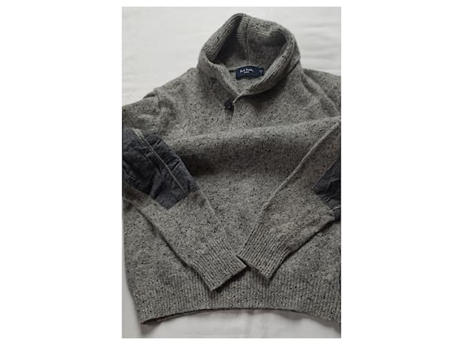 Paul Smith Jeanspullover Grau aus Wolle und Nylon - Ansicht 6