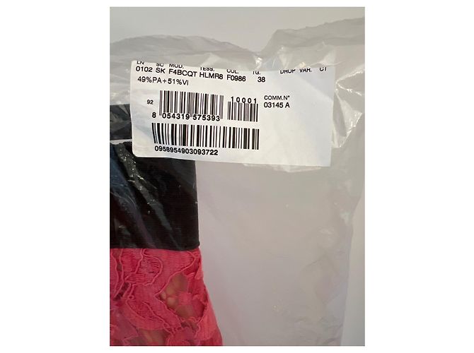 Falda de encaje floral cordonnet rosa Dolce & Gabbana - vista 10