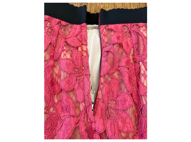 Falda de encaje floral cordonnet rosa Dolce & Gabbana - vista 4