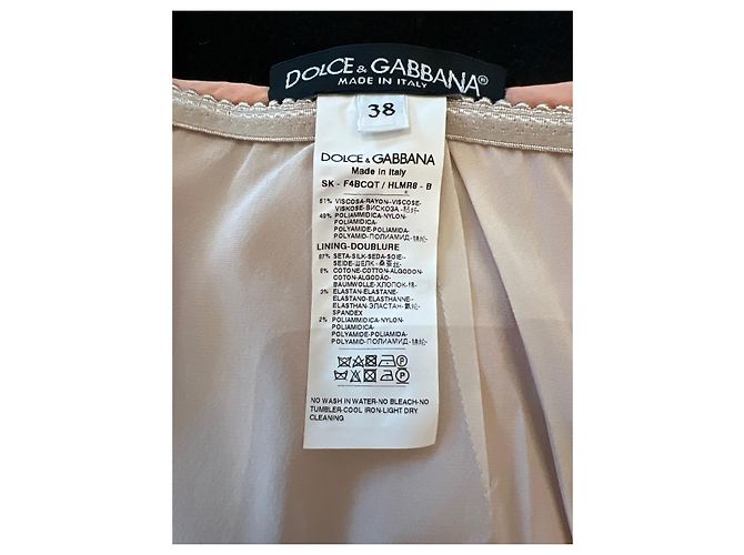 Falda de encaje floral cordonnet rosa Dolce & Gabbana - vista 6