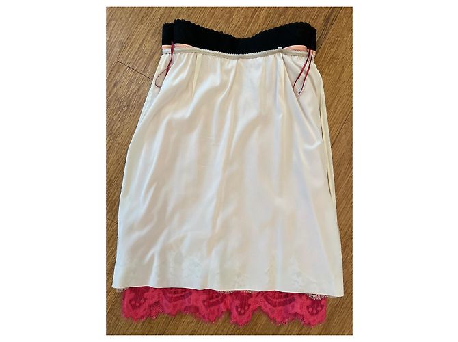 Falda de encaje floral cordonnet rosa Dolce & Gabbana - vista 8