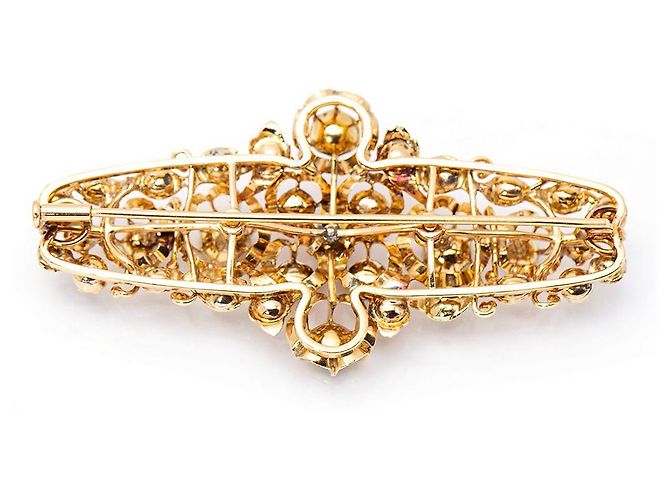 Autre Marque Ciondolo spilla elisabettiana con diamanti. Seconda mano D'oro - vista 5
