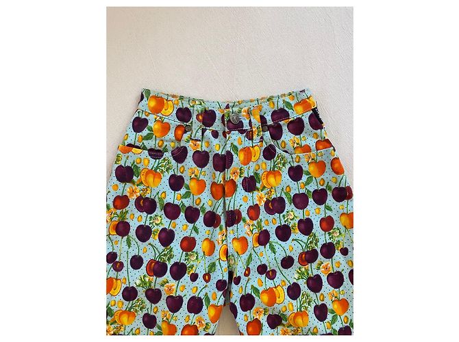 Jeans Mom Versace Jeans Couture Estampado Cerezas Multicolor - vista 6