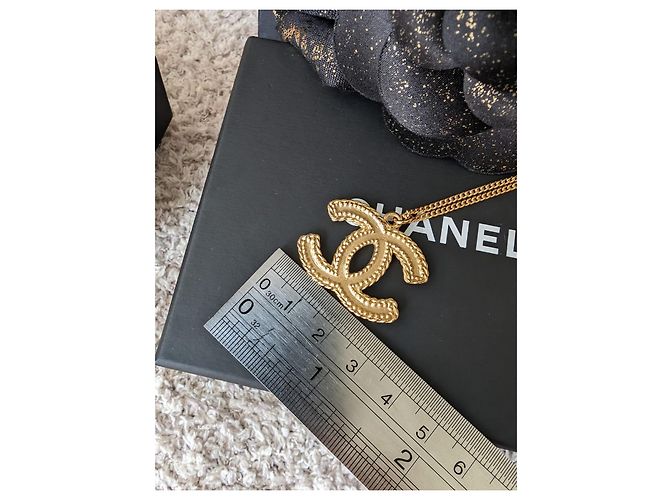 Chanel CC 12P logo XL Scatole per set di orecchini e collane GHW tono giallo - vista 10