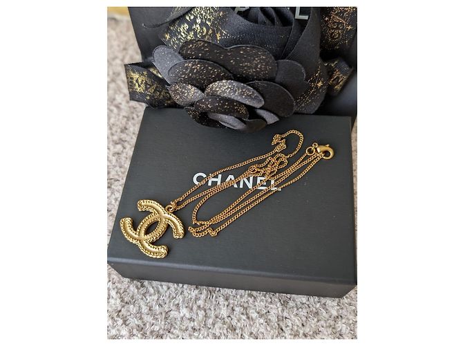 Chanel CC 12P logo XL Scatole per set di orecchini e collane GHW tono giallo - vista 12