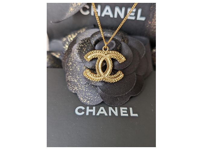 Chanel CC 12P logo XL Scatole per set di orecchini e collane GHW tono giallo - vista 13