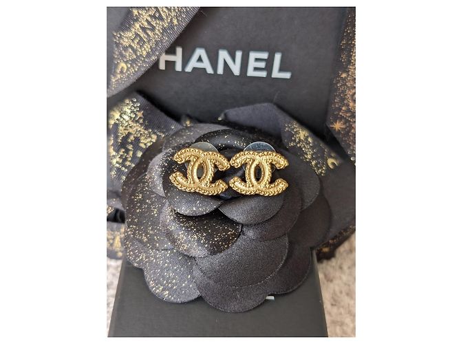 Chanel CC 12P logo XL Scatole per set di orecchini e collane GHW tono giallo - vista 15